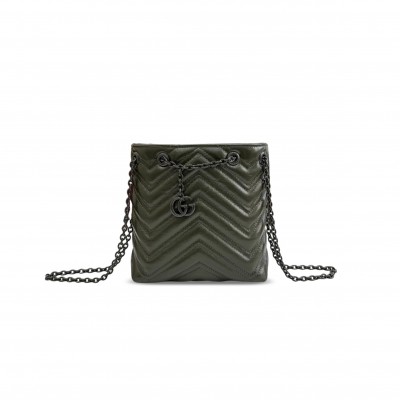 GUCCI GG MARMONT NANO BUCKET BAG 856404 (17*16*6.5cm) GUCCI GG MARMONT NANO BUCKET BAG 856404 (17*16*6.5cm)